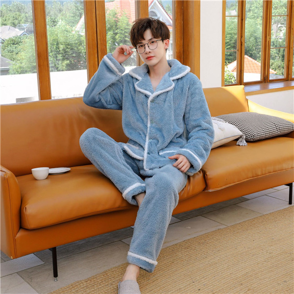 パジャマ メンズ 冬 暖かい ふわふわ 柔らかい ルームウェア もこもこ あったか 長袖 前開き 部屋着 プレゼント 秋冬 お揃い 上下セット 誕生日 