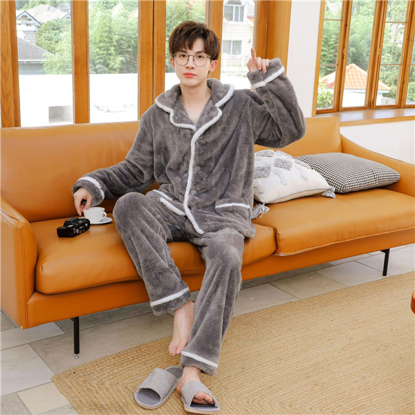 パジャマ メンズ 冬 暖かい ふわふわ 柔らかい ルームウェア もこもこ あったか 長袖 前開き 部屋着 プレゼント 秋冬 お揃い 上下セット 誕生日 