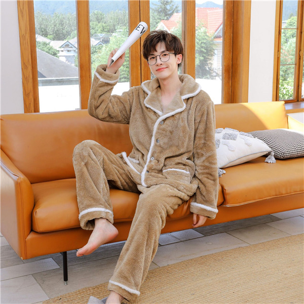 パジャマ メンズ 冬 暖かい ふわふわ 柔らかい ルームウェア もこもこ あったか 長袖 前開き 部屋着 プレゼント 秋冬 お揃い 上下セット 誕生日 