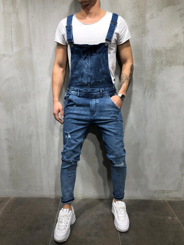 オーバーオール サロペット メンズ パンツ デニムパンツ ダメージ加工 オールインワン アウトドア おしゃれ アメカジ きれいめ 春物 デニムパンツ 秋冬 