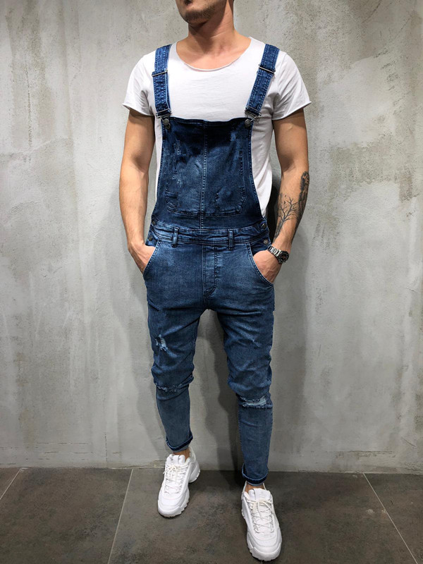 オーバーオール サロペット メンズ パンツ デニムパンツ ダメージ加工 オールインワン アウトドア おしゃれ アメカジ きれいめ 春物 デニムパンツ 秋冬 