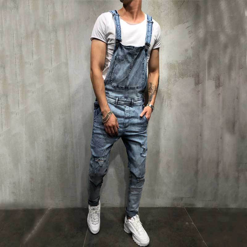 オーバーオール サロペット メンズ パンツ デニムパンツ ダメージ加工 オールインワン アウトドア おしゃれ アメカジ きれいめ 春物 デニムパンツ 秋冬 