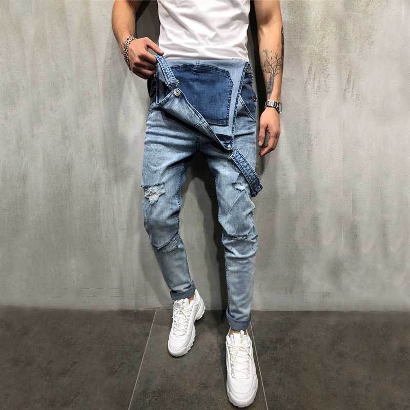 オーバーオール サロペット メンズ パンツ デニムパンツ ダメージ加工 オールインワン アウトドア おしゃれ アメカジ きれいめ 春物 デニムパンツ 秋冬 