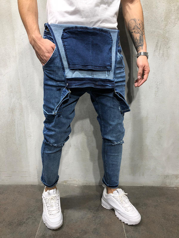 オーバーオール サロペット メンズ パンツ デニムパンツ ダメージ加工 オールインワン アウトドア おしゃれ アメカジ きれいめ 春物 デニムパンツ 秋冬 