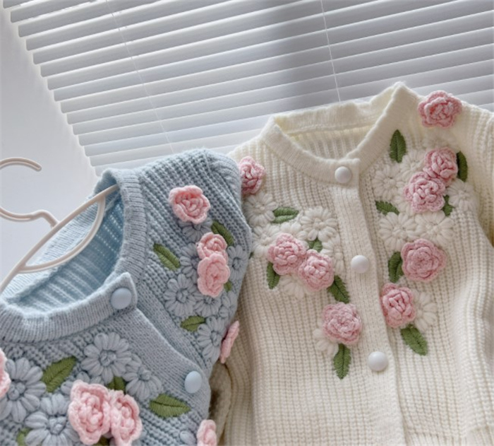 ニットセーターレディース きれいめ 長袖 ニットソー 大人 カジュアル フラワー 可愛い 花 着やせ ニットリブニットトップス おしゃれ セーター 