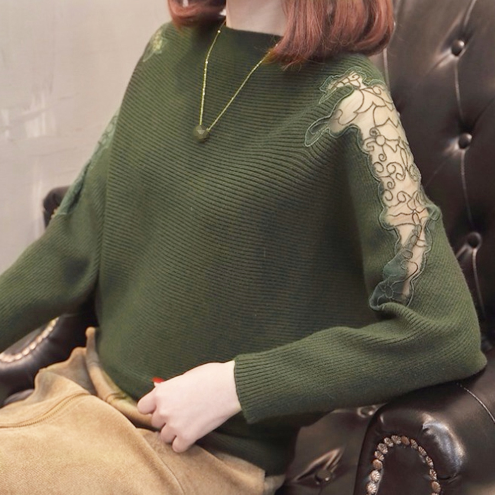 ドルマンニットトップス ボートネック上品 。可  