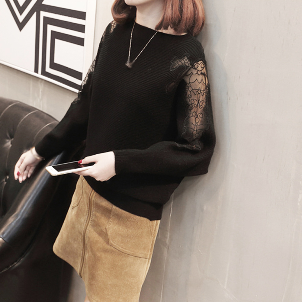 ドルマンニットトップス ボートネック上品 。可  