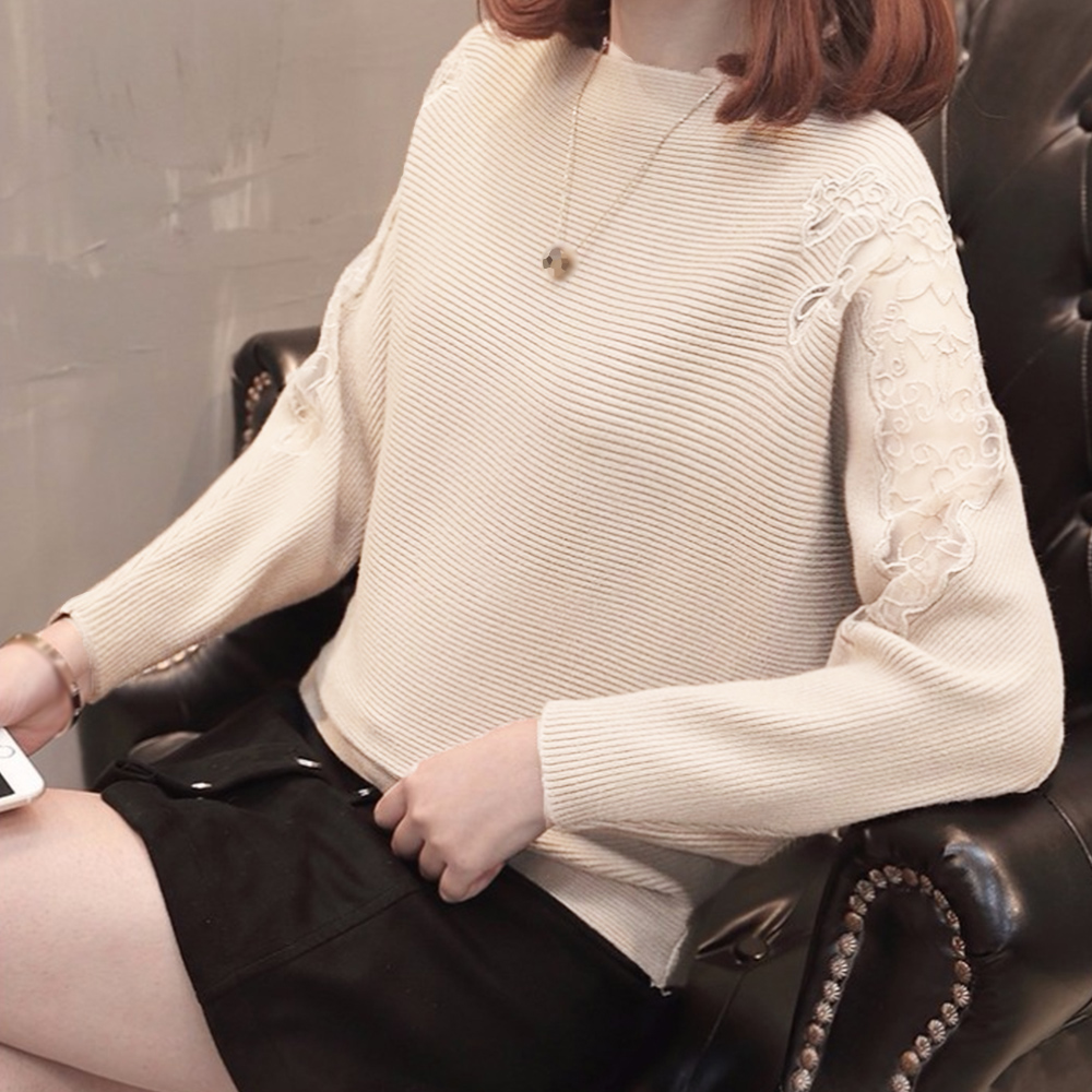 ドルマンニットトップス ボートネック上品 。可  