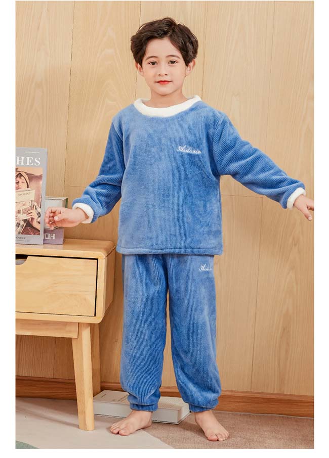 ルームウェア キッズパジャマ もこもこ 上下セット 男の子 ナイトウェア プレゼント 冬 起毛 おしゃれ 可愛い 誕生日 部屋着 長袖 韓国 