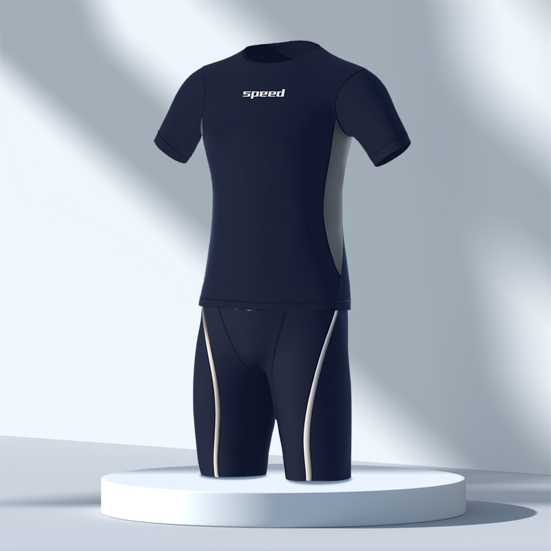 水着 競泳水着 メンズ 半袖ラッシュガード ショートパンツ スイムウェア 水泳 ボーイズ 2点セット 速乾 