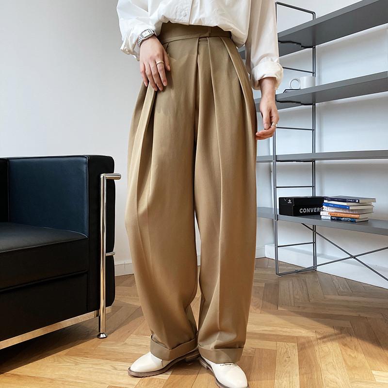 チノパン ワイドパンツ プリーツ テーパードパンツ レディース マジックテープ ズボン イージーパンツ カジュアル 春夏 秋 ロング ゆったり パンツ 