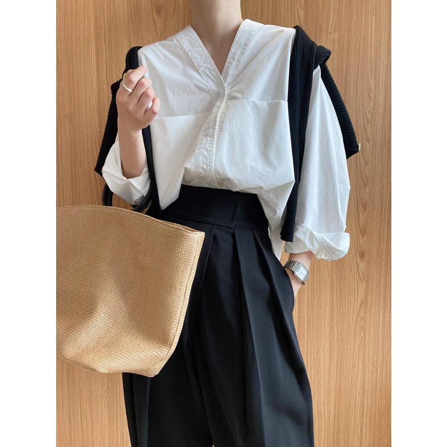 チノパン ワイドパンツ プリーツ テーパードパンツ レディース マジックテープ ズボン イージーパンツ カジュアル 春夏 秋 ロング ゆったり パンツ 