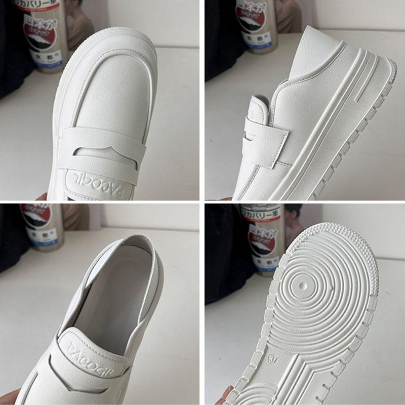 ローファー レディース スリッポン 厚底 柔らかいソール 痛くない 走れる 衝撃吸収 美脚 日常着用 歩きやすい 通勤 滑り止め モカシン 