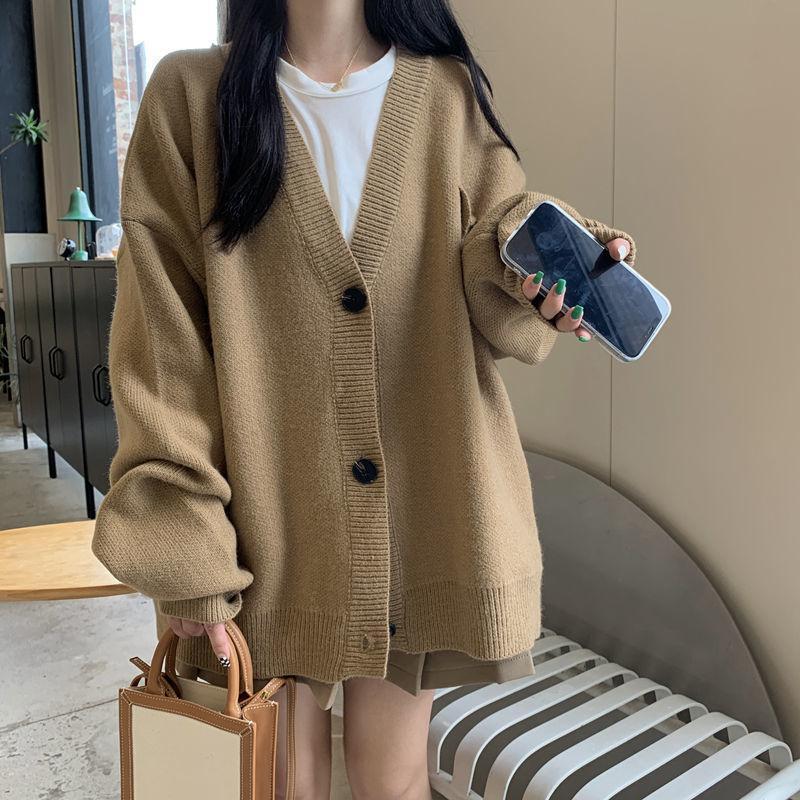 超。 レディース ニット Vネック カーディガン 秋 セーター 春 洗える 冬 羽織 ゆる 伸縮性 カジュアル 上品 ゆったり おしゃれ 超目玉 長袖 