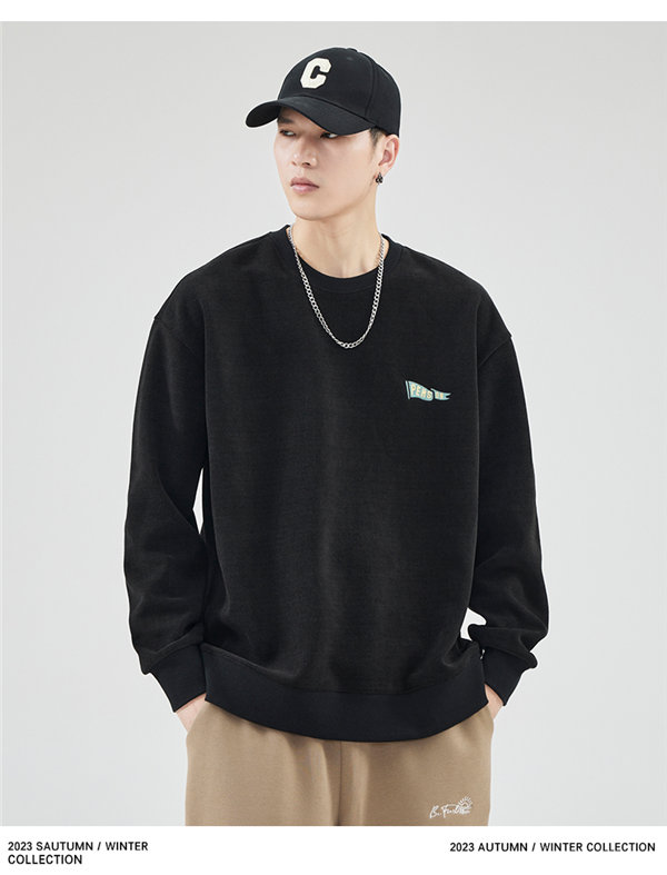 トレーナー メンズ 韓国ファッション トレーナー 大きいサイズ 薄手 春秋 シンプルトップス 送料無料 韓国ファッション 秋服 クルーネック 