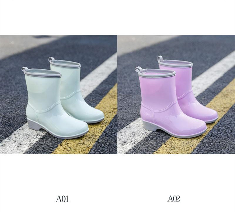 レインブーツ レインレディース ミドル丈 母の日 ショートブーツ 完全防水 滑らない 通勤 かわいい 通学 雨の日 靴 梅雨 軽量 仕事 雨靴 