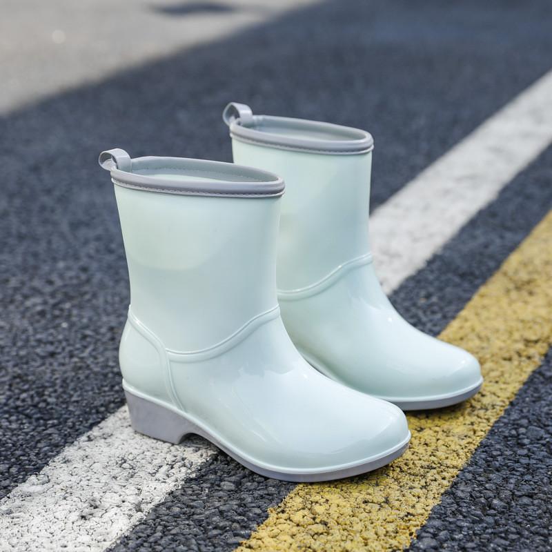 レインブーツ レインレディース ミドル丈 母の日 ショートブーツ 完全防水 滑らない 通勤 かわいい 通学 雨の日 靴 梅雨 軽量 仕事 雨靴 