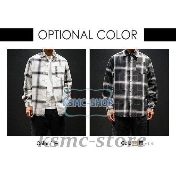 ネルシャツ カジュアルシャツ メンズシャツ メンズ シャツ 長袖 チェック トップス 長袖シャツ スリムシャツ 