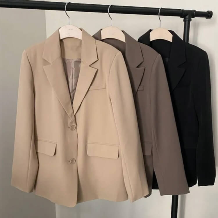 スーツ レディース 韓国 パンツ カジュアル シングル ジャケット ワイドパンツ セミロング テーラード ハイウエスト 春 おしゃれ セットアップ 