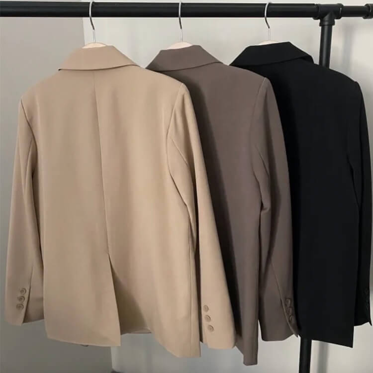 スーツ レディース 韓国 パンツ カジュアル シングル ジャケット ワイドパンツ セミロング テーラード ハイウエスト 春 おしゃれ セットアップ 