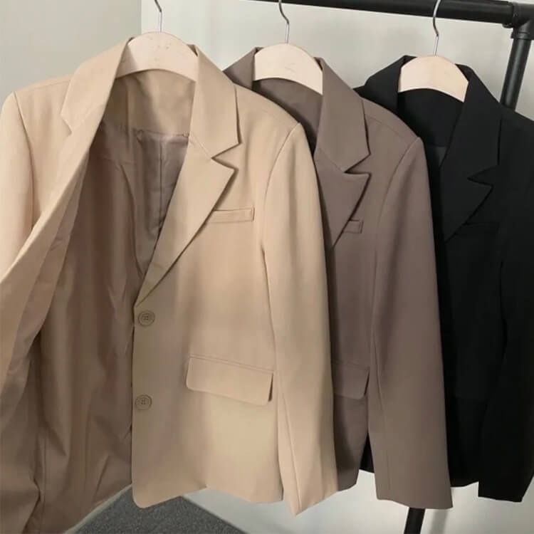 スーツ レディース 韓国 パンツ カジュアル シングル ジャケット ワイドパンツ セミロング テーラード ハイウエスト 春 おしゃれ セットアップ 