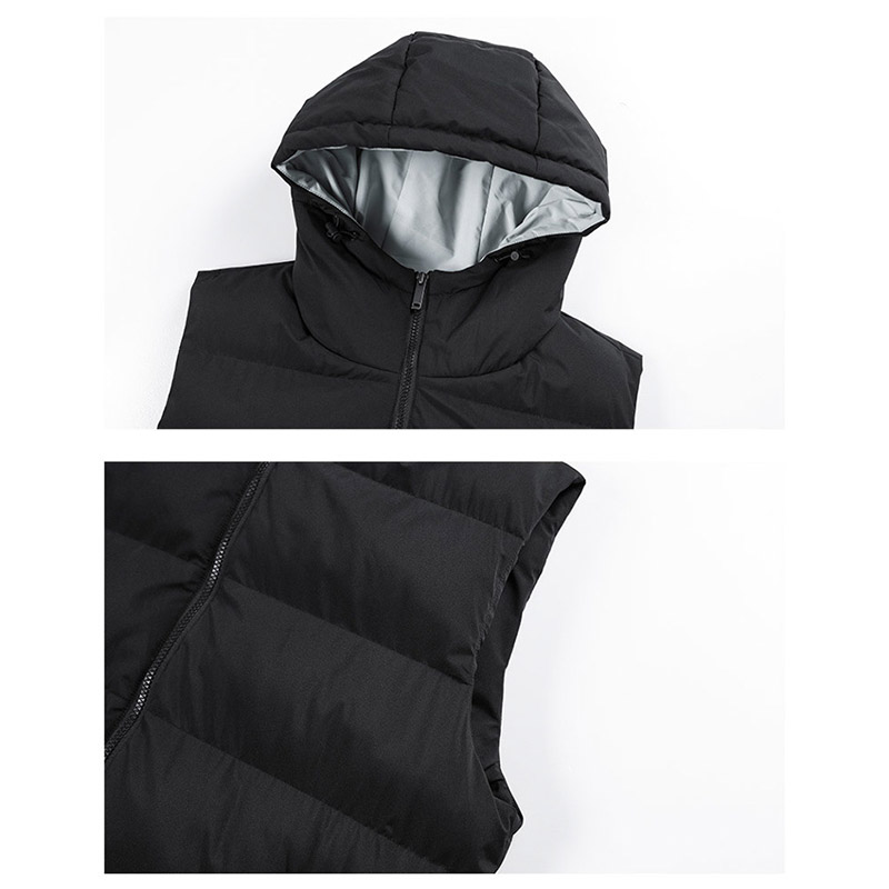 ダウンベスト メンズ 軽量 ジップアップインナーダウン中綿ベスト 大きいサイズ 秋冬服 暖かい 通学 防寒着 作業 アウター フード付き ポケット 通勤 部屋着 