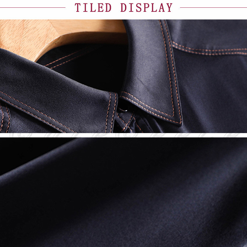 デニム シャツ 高品質 オフィス ビジネス 長袖 就活 秋 レディース 大きいサイズ お洒落 事務服 フォーマル 春 無地 通勤 シンプル OL 送料無料 ポケット 