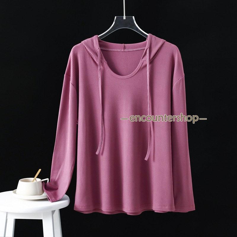 レディース 長袖 プルオーバー トップス 羽織 フード付き 春秋 カジュアル おしゃれ 薄手 ゆったり 体型カバー UVカット 