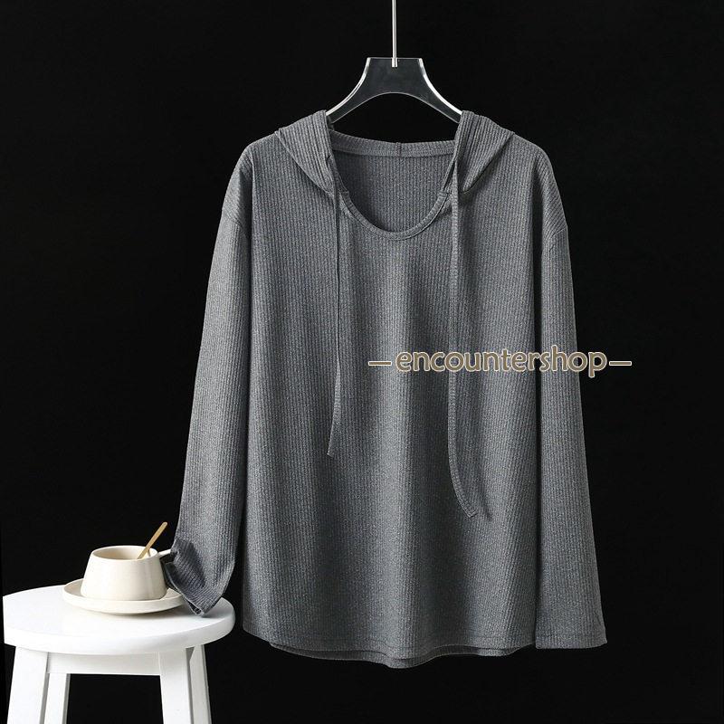 レディース 長袖 プルオーバー トップス 羽織 フード付き 春秋 カジュアル おしゃれ 薄手 ゆったり 体型カバー UVカット 