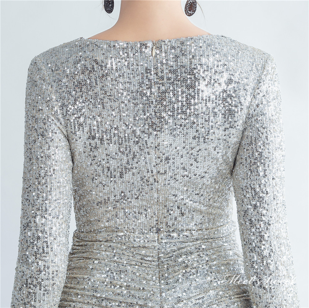 カラードレス ミニドレス 長袖 パーティードレス 結婚式 二次会 演出 ワンピース 演奏会 ミディアムドレス 発表会 スパンファスナー フォーマルドレス 