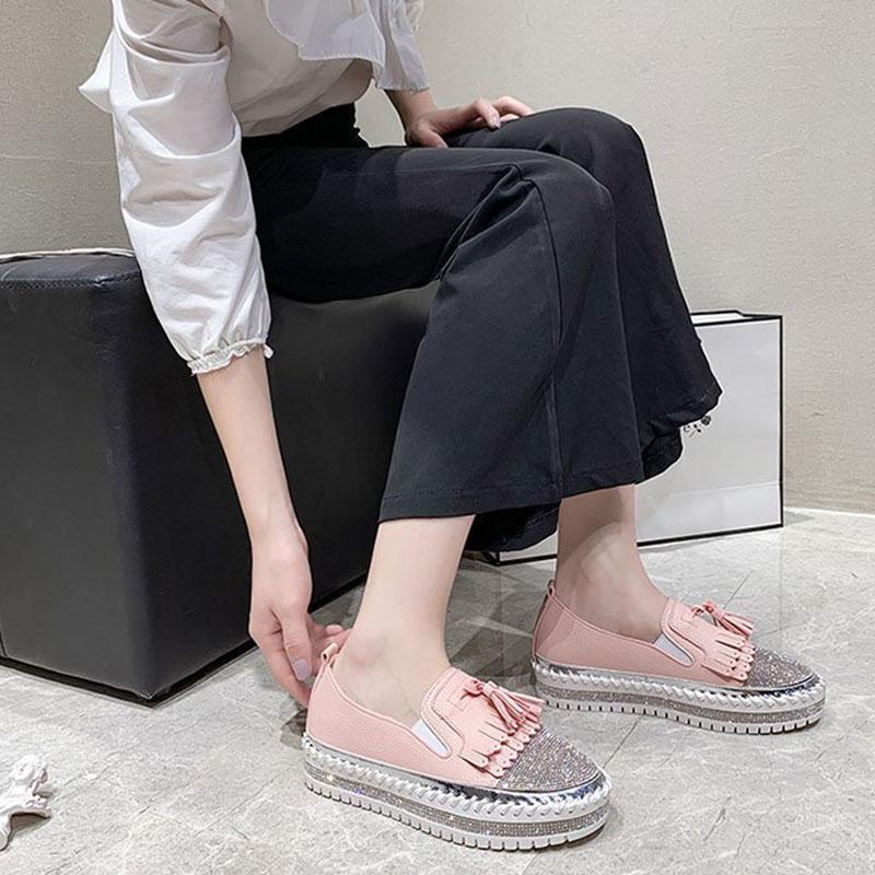 ローファー レディース スリッポン 厚底 柔らかいソール 痛くない 通勤 滑り止め 日常着用 歩きやすい 走れる 衝撃吸収 モカシン 美脚 