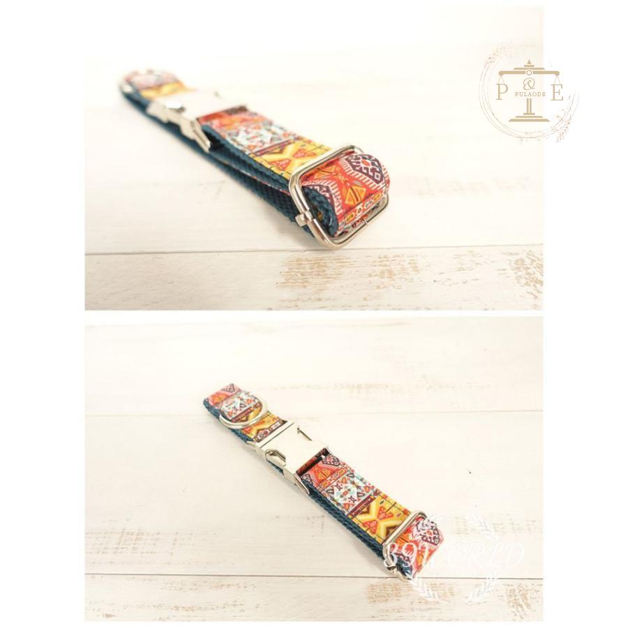 首輪 名前入り 小型犬 中型犬 大型犬 首輪 ナイロン 名札 IDタグ 犬 猫用品 ペット用品 迷子札 カスタマイズ 