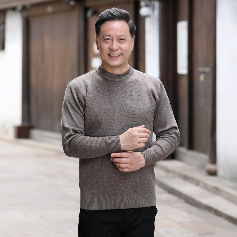 ニット セーター メンズ◆クルーネック秋服 冬服 紳士 メンズ ゴルフ クリスマス シニア 敬老の日 誕生日 プレゼント ギフト シニアファッション 