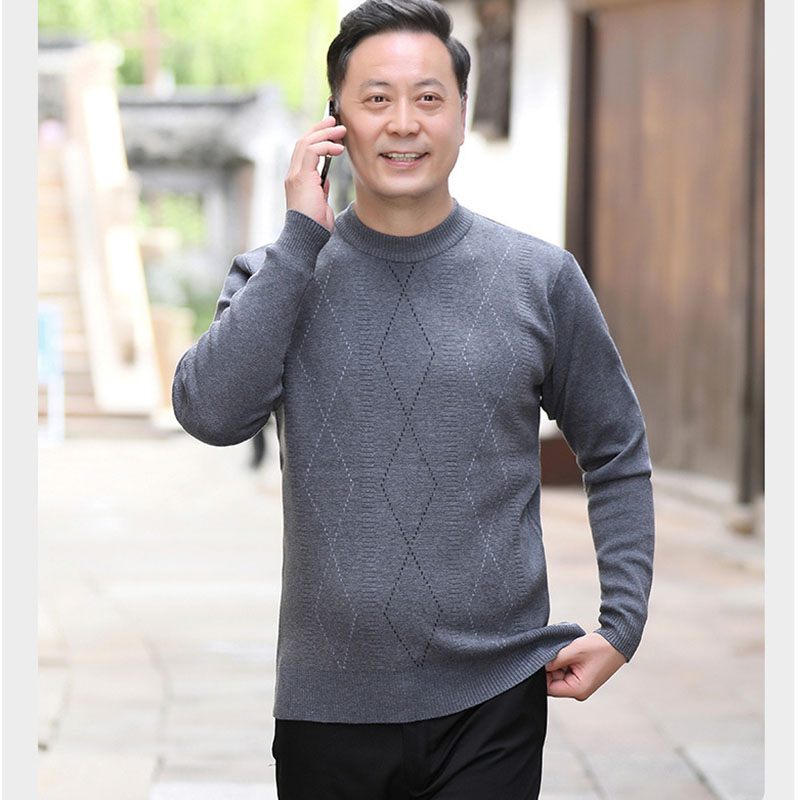 ニット セーター メンズ◆クルーネック秋服 冬服 紳士 メンズ ゴルフ クリスマス シニア 敬老の日 誕生日 プレゼント ギフト シニアファッション 