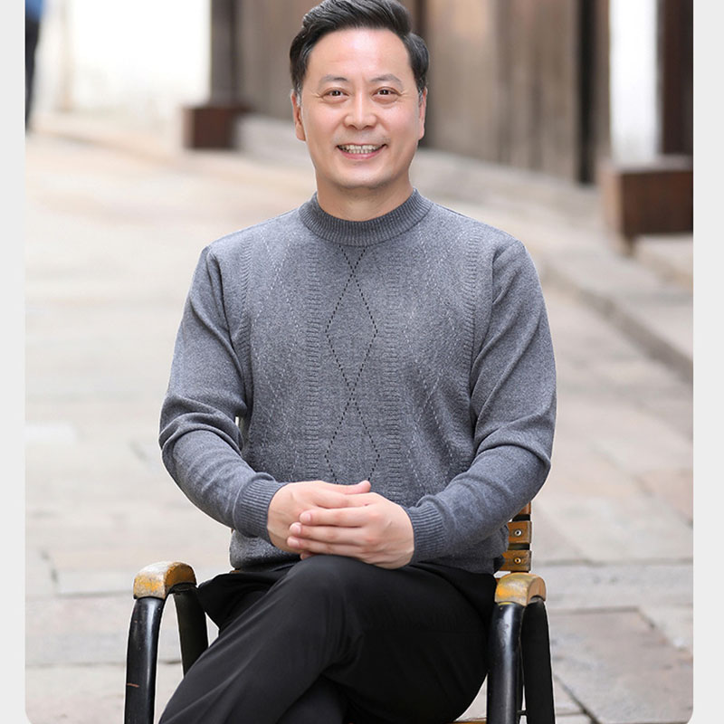 ニット セーター メンズ◆クルーネック秋服 冬服 紳士 メンズ ゴルフ クリスマス シニア 敬老の日 誕生日 プレゼント ギフト シニアファッション 