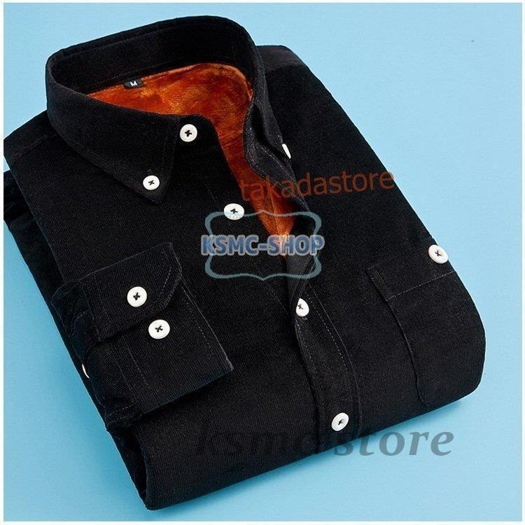 ワイシャツ シャツ メンズ 秋冬 長袖シャツ 厚手 紳士 カジュアル 防寒シャツ Yシャツ ビジネスシャツ 40代50代 お洒落 通勤 ビジネス スリム 裏起毛シャツ 5色 