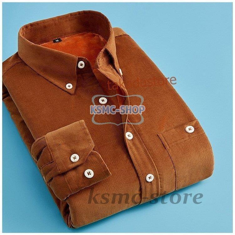 ワイシャツ シャツ メンズ 秋冬 長袖シャツ 厚手 紳士 カジュアル 防寒シャツ Yシャツ ビジネスシャツ 40代50代 お洒落 通勤 ビジネス スリム 裏起毛シャツ 5色 