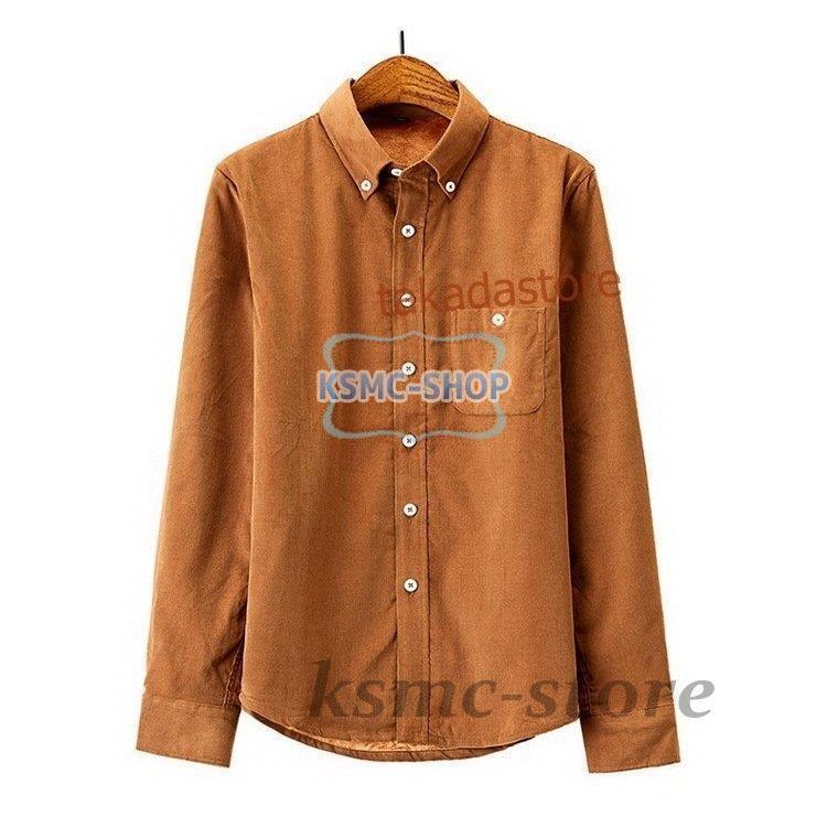 ワイシャツ シャツ メンズ 秋冬 長袖シャツ 厚手 紳士 カジュアル 防寒シャツ Yシャツ ビジネスシャツ 40代50代 お洒落 通勤 ビジネス スリム 裏起毛シャツ 5色 