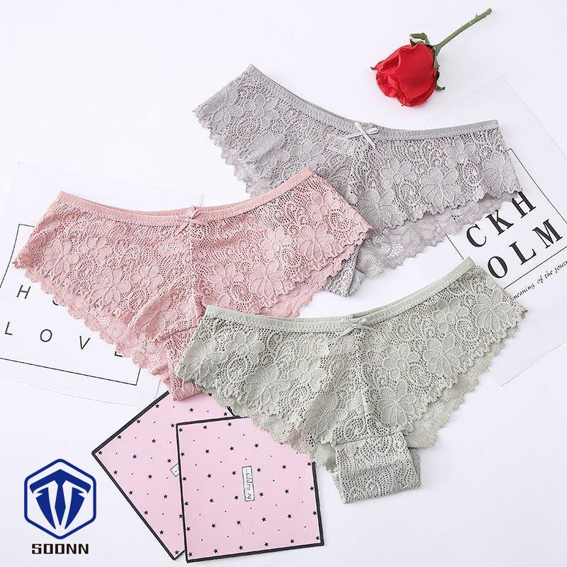 レディースショーツ パンツ パンティー インナー 女性下着 ランジェ透け感 カラバリ豊 波形カット シームレス 無地 レース シンプル 