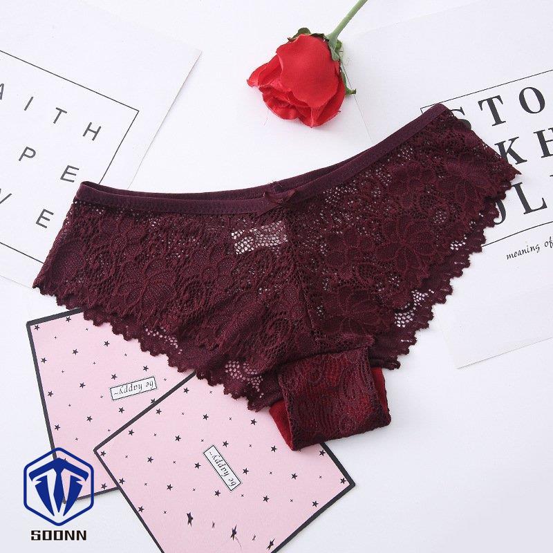 レディースショーツ パンツ パンティー インナー 女性下着 ランジェ透け感 カラバリ豊 波形カット シームレス 無地 レース シンプル 