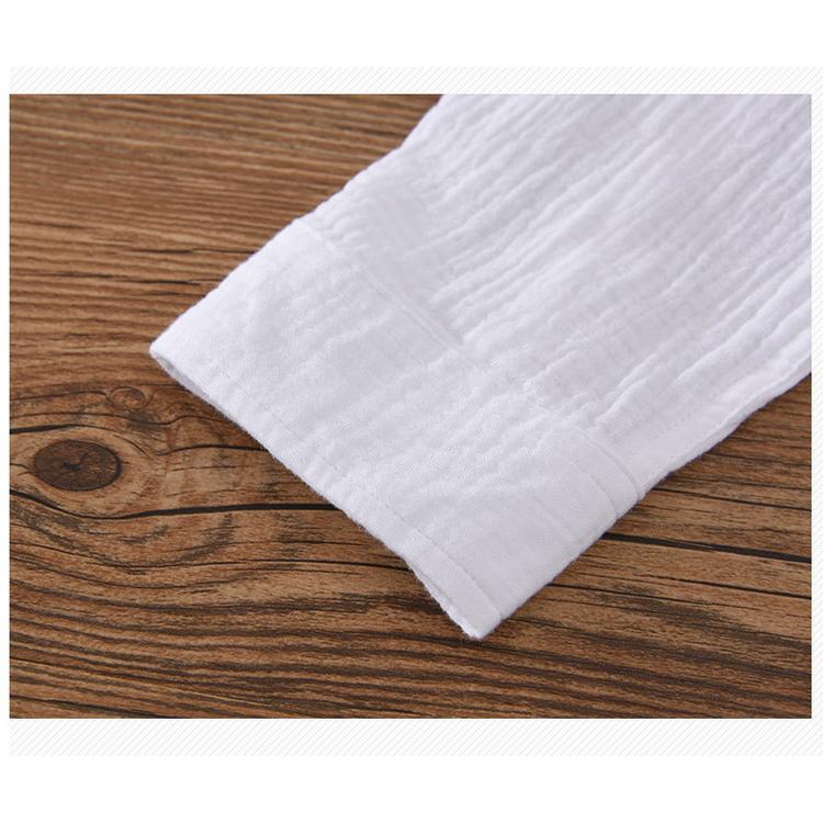 カジュアルシャツ メンズ コットンダブルガーゼ シャツ 長袖シャツ トップス 夏 100%綿 ふんわり 春 秋 