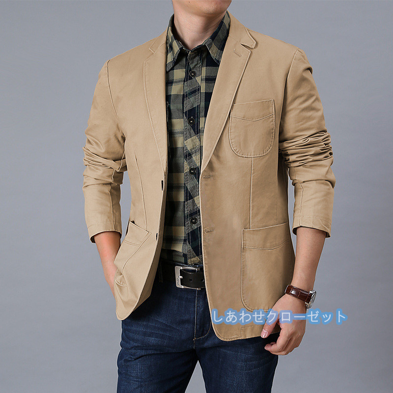 テーラードジャケット メンズ おしゃれ ブレザージャケット カジュアルスーツ 無地 春秋冬 通勤 アウター フォマールスーツ 紳士用 ビジネススーツ 