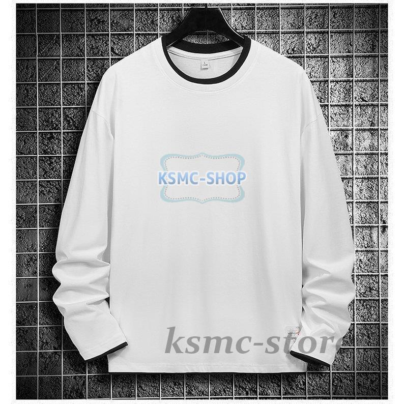 ロングTシャツ メンズ レデイース 長袖 Tシャツ 白 大きいサイズ メンズファッション 長袖Tシャツ 男女兼用 コットン 