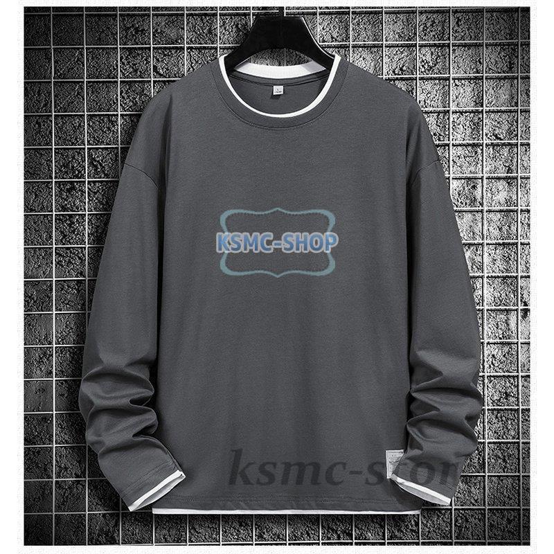 ロングTシャツ メンズ レデイース 長袖 Tシャツ 白 大きいサイズ メンズファッション 長袖Tシャツ 男女兼用 コットン 