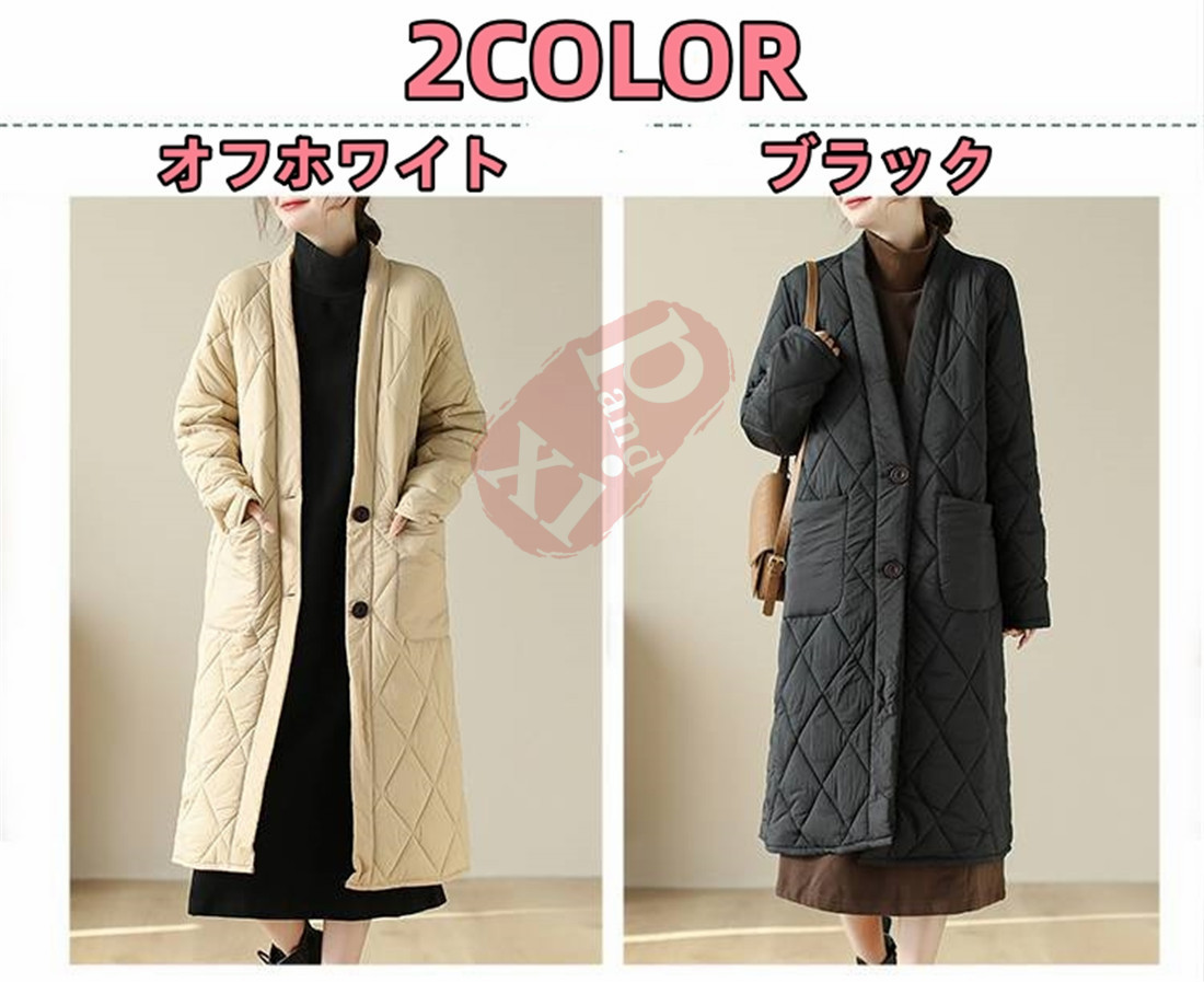 中綿コート ダウンジャケット ダウンコート ロング丈 チェスターコート 防寒 冬 体型カパー アウター 40代50代 トップス ゆったり レディース お出かけ 