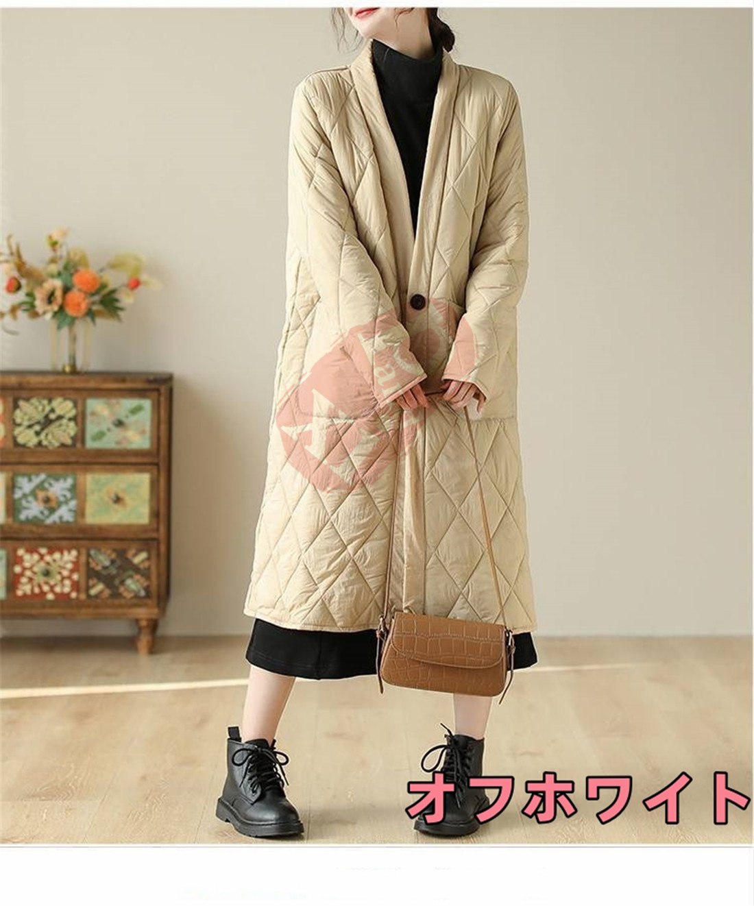 中綿コート ダウンジャケット ダウンコート ロング丈 チェスターコート 防寒 冬 体型カパー アウター 40代50代 トップス ゆったり レディース お出かけ 