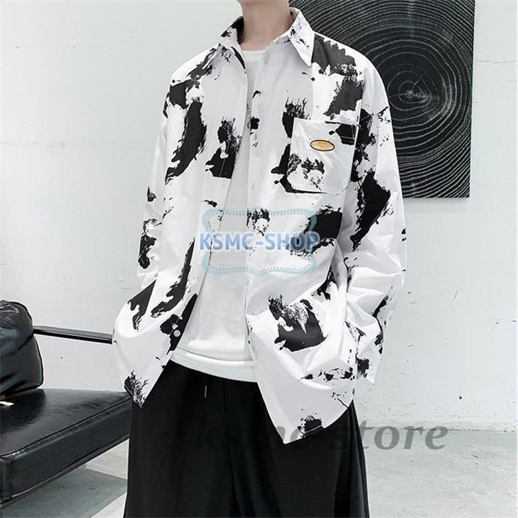 長袖シャツ メンズ 花柄 カジュアルシャツ シャツ 長袖 アロハシャツ 開襟シャツ 花柄シャツ カジュアル おしゃれ 春秋 