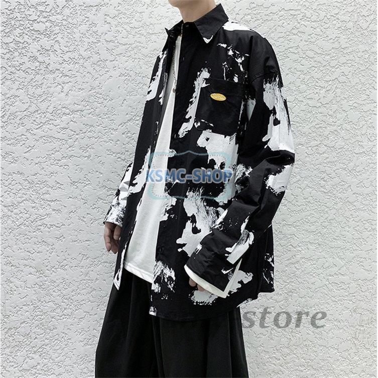 長袖シャツ メンズ 花柄 カジュアルシャツ シャツ 長袖 アロハシャツ 開襟シャツ 花柄シャツ カジュアル おしゃれ 春秋 