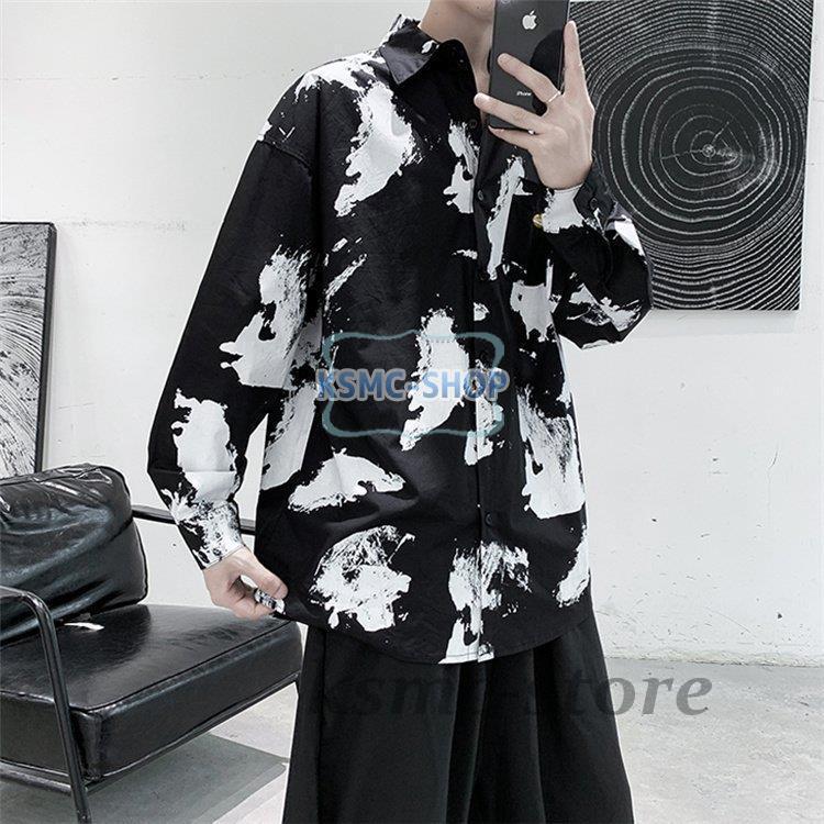 長袖シャツ メンズ 花柄 カジュアルシャツ シャツ 長袖 アロハシャツ 開襟シャツ 花柄シャツ カジュアル おしゃれ 春秋 