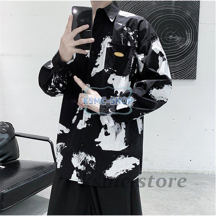 長袖シャツ メンズ 花柄 カジュアルシャツ シャツ 長袖 アロハシャツ 開襟シャツ 花柄シャツ カジュアル おしゃれ 春秋 